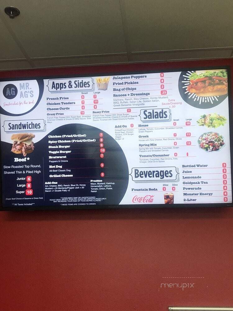 Mr AG's - Austell, GA menu_pic