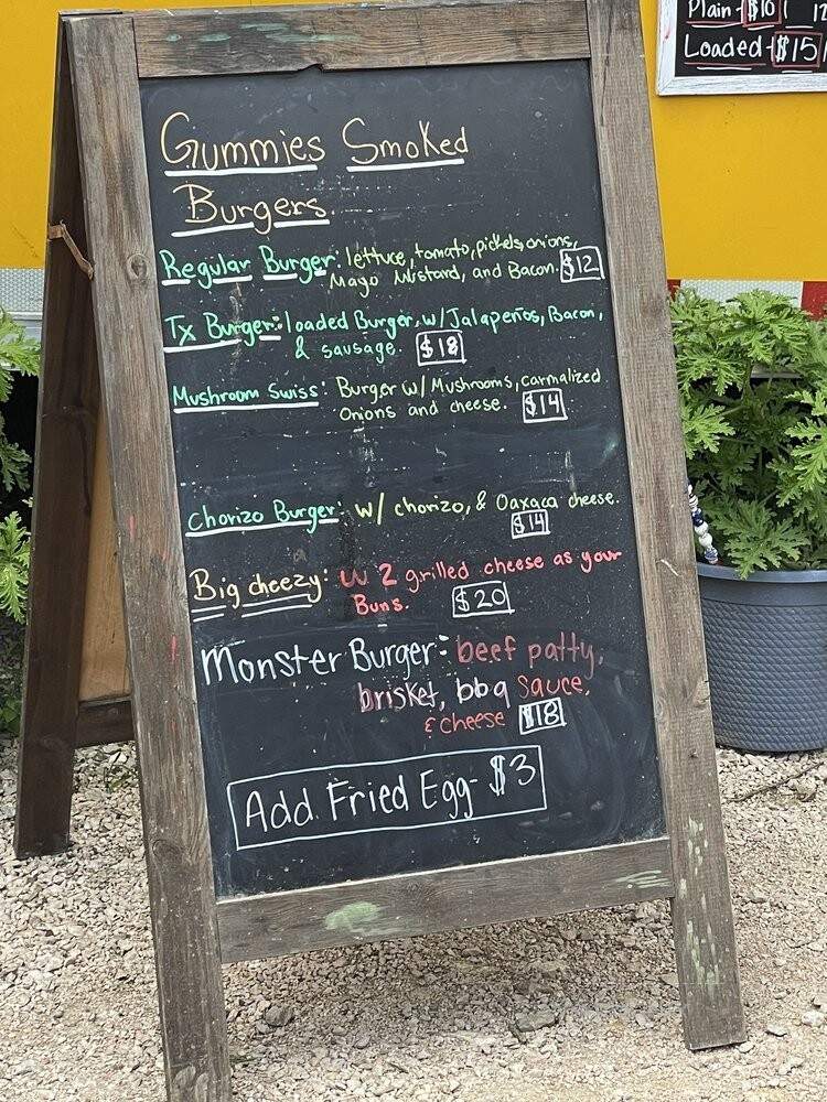 Gummies BBQ - Dripping Springs, TX menu_pic