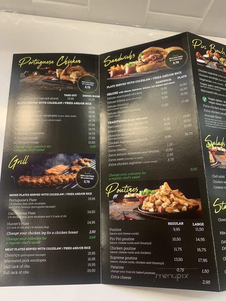 Piri Piri - Montreal, QC menu_pic