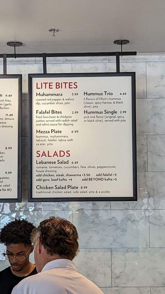 Ghassan's Fresh Mediterranean Eats - Greensboro, NC menu_pic