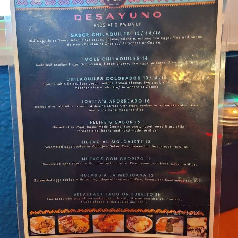 Sabor De Mi Tierra Mexican Grill - Addison, IL menu_pic