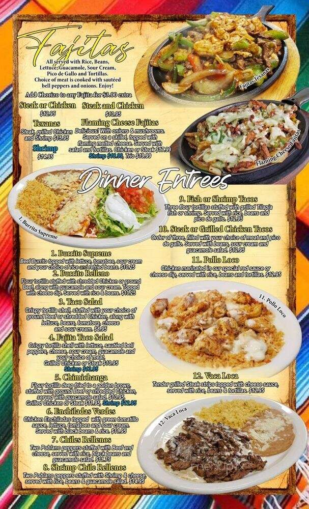 Dos Botellas - Birmingham, AL menu_pic