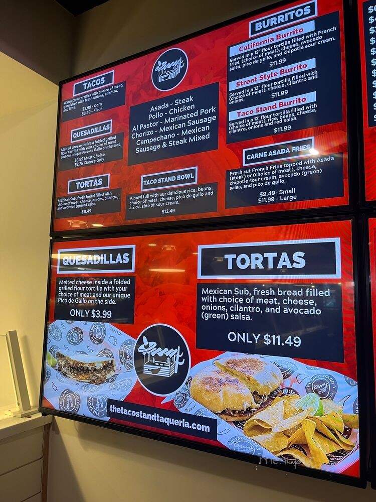 The Taco Stand Taqueria - Birmingham, MI menu_pic