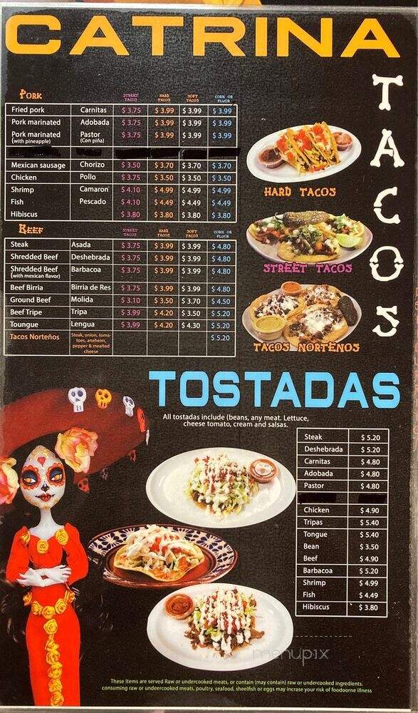 Catrina Mexican Grill Burrito - Englewood, CO menu_pic