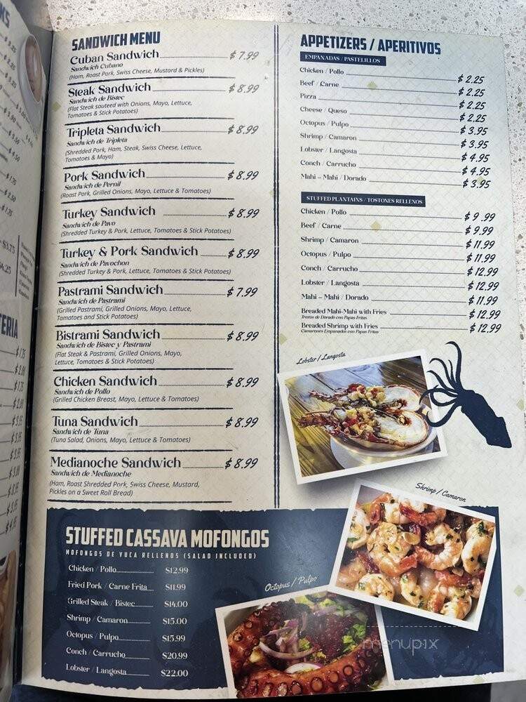 Anclas Latin Cafe & Restaurant - Winter Park, FL menu_pic