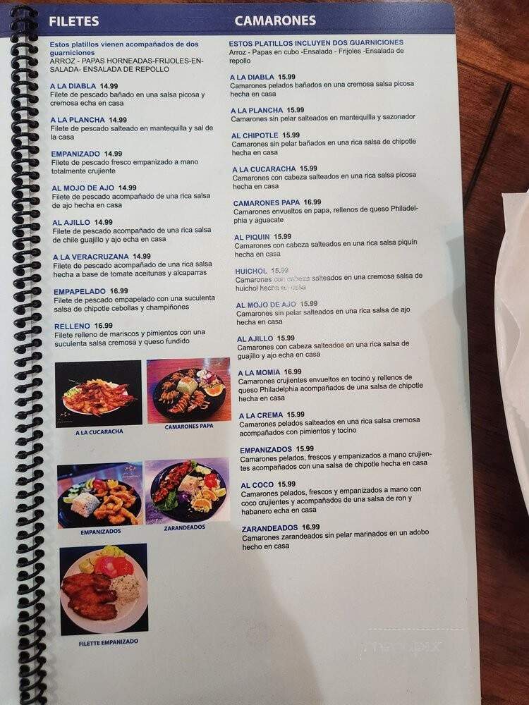 Terramar Mariscos y Carnes - Indianapolis, IN menu_pic