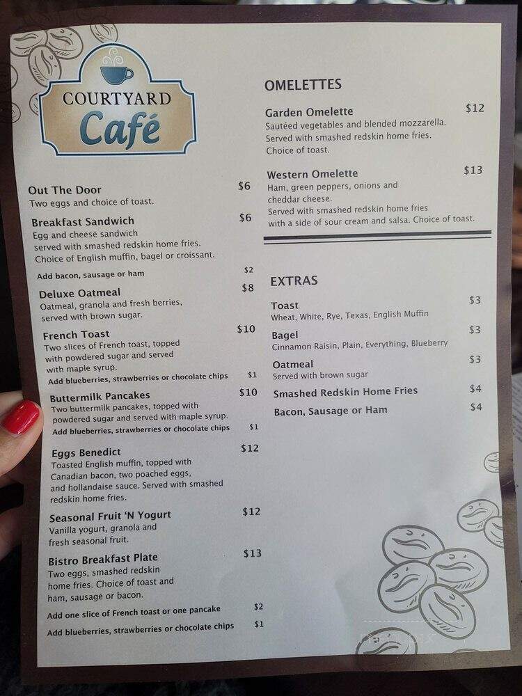 Courtyard Cafe - Clymer, NY menu_pic