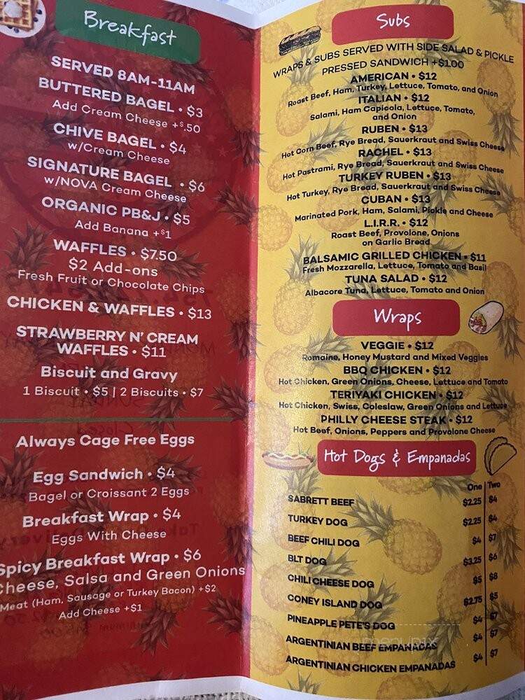Pineapple Pete's This & That - Oakland Park, FL menu_pic