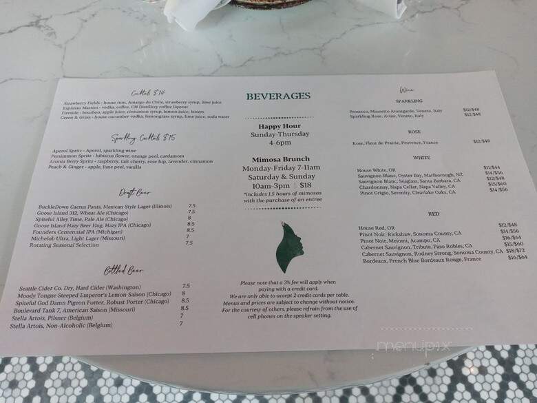 River North Bistro - Chicago, IL menu_pic