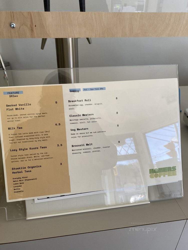 Hamers Coffee - Toronto, ON menu_pic