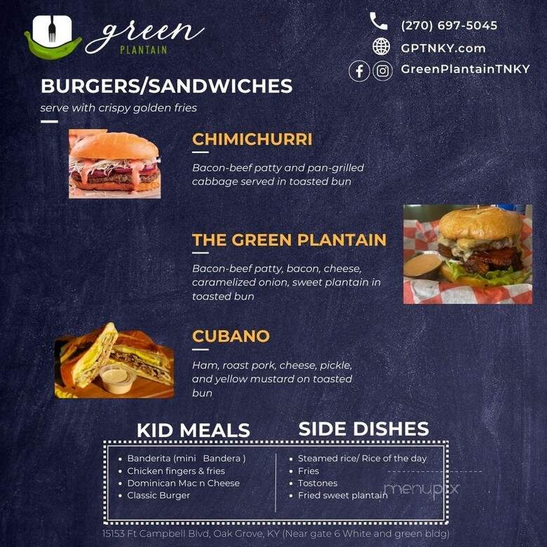 Green Plantain - Oak Grove, KY menu_pic
