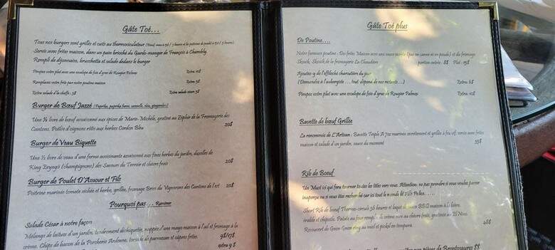 Chez l'Artisan - Saint-Mathias-sur-Richelieu, QC menu_pic