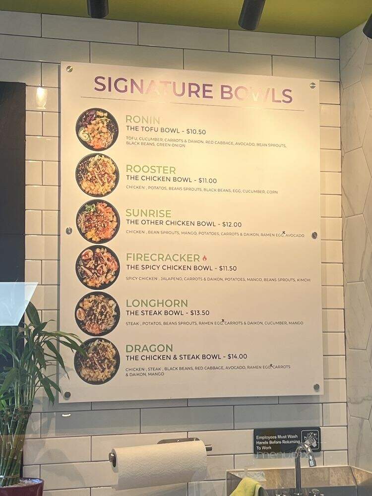 Gogibop Fusion Grill - Charleston, SC menu_pic
