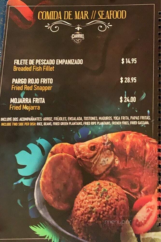El Carriel - Olympia Heights, FL menu_pic