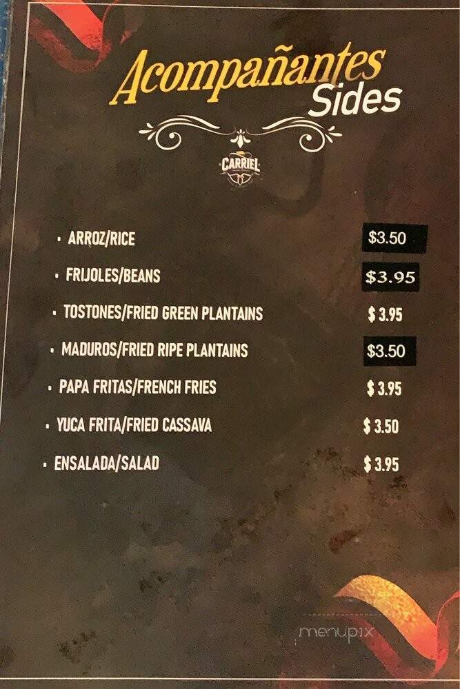 El Carriel - Olympia Heights, FL menu_pic