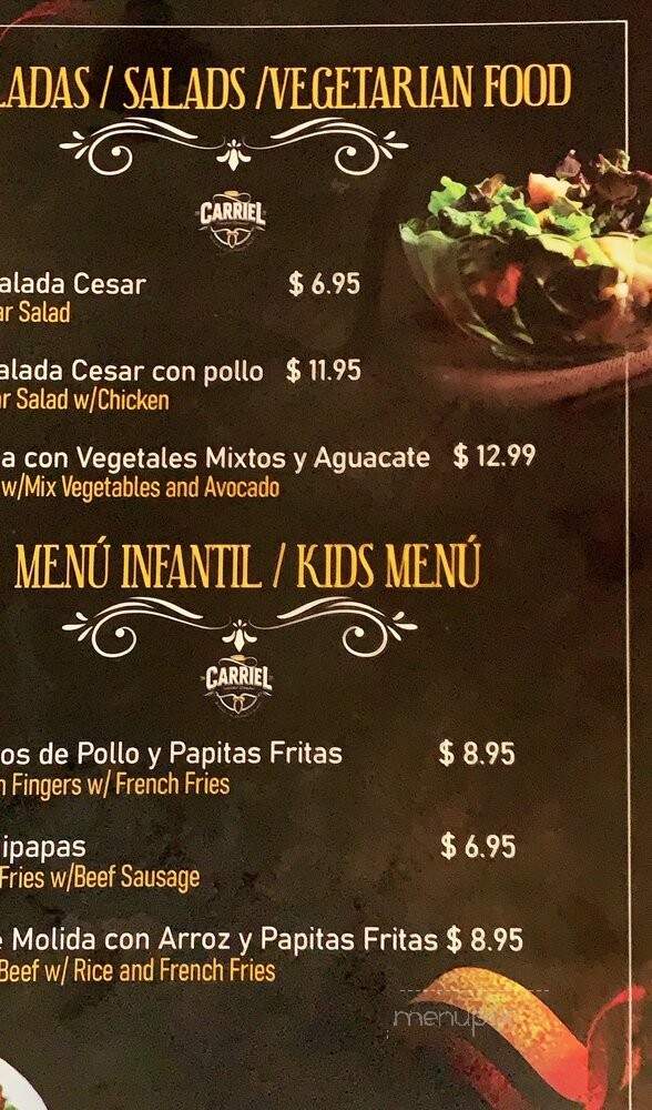 El Carriel - Olympia Heights, FL menu_pic