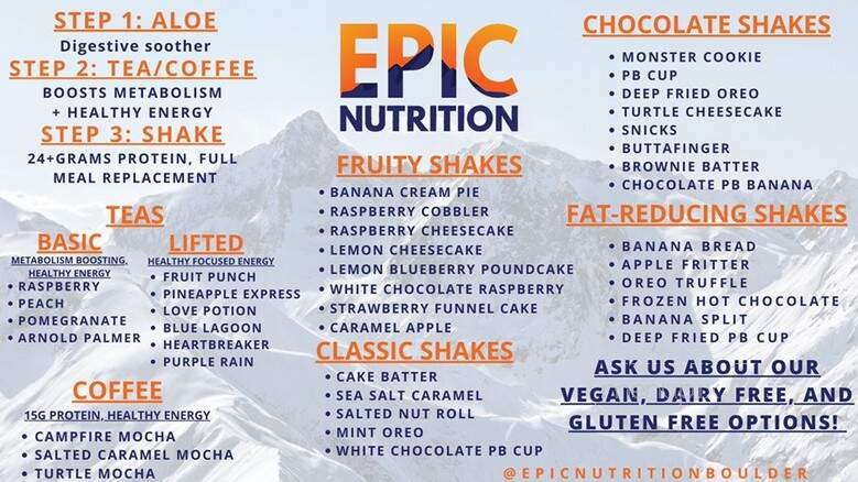 Epic Nutrition - Boulder, CO menu_pic