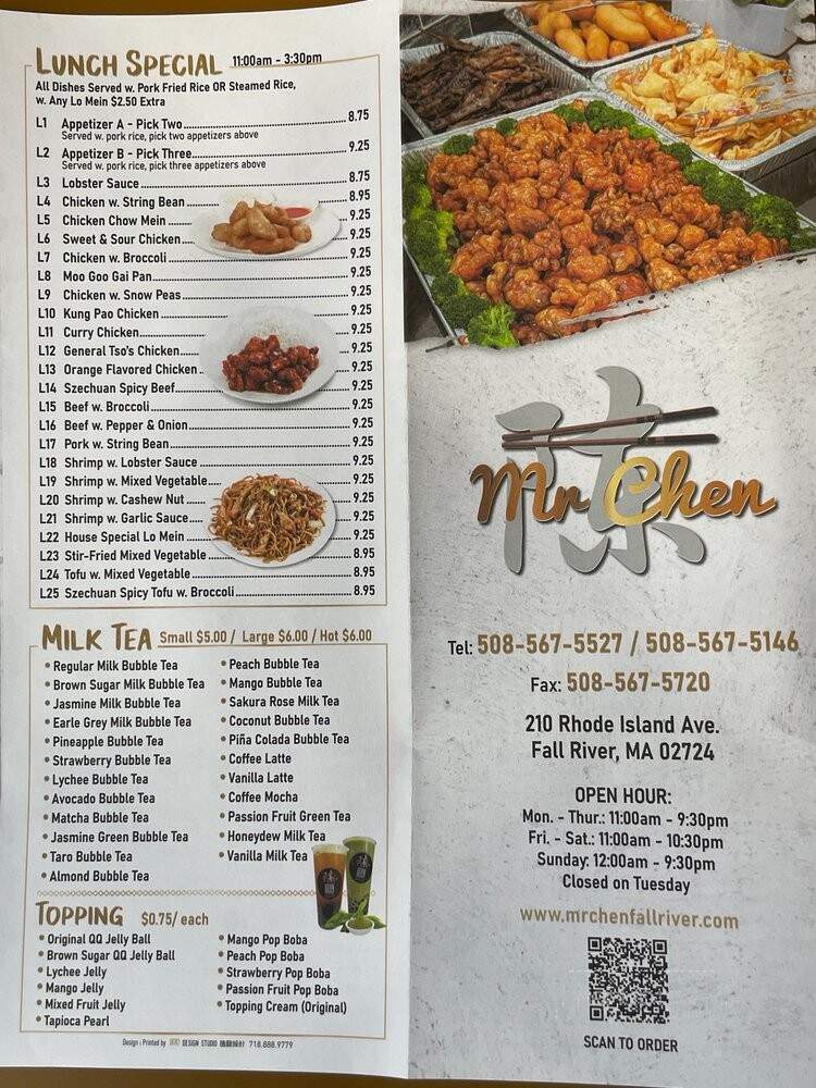 Mr. Chen - Fall River, MA menu_pic