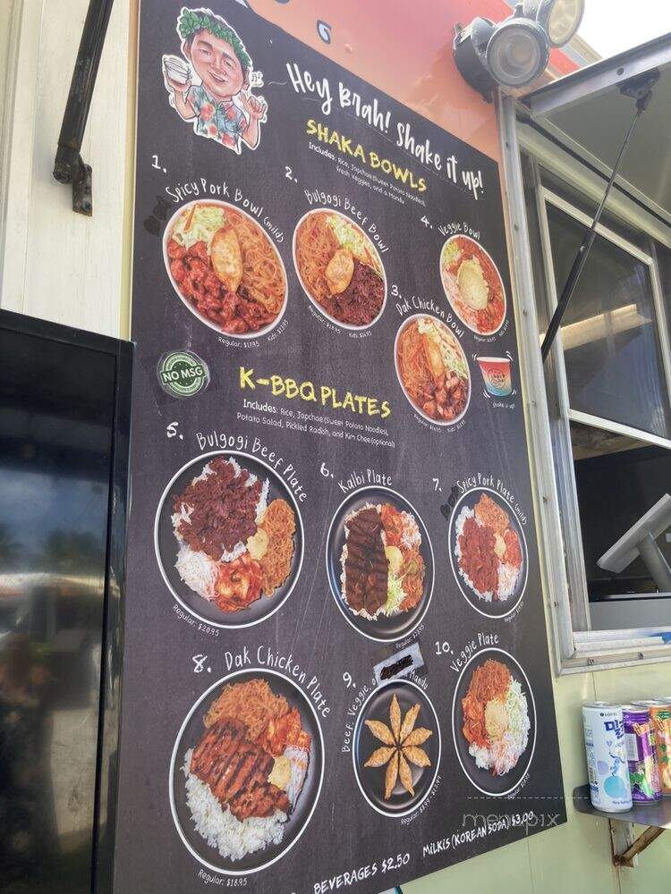 Shaka Shake Bowl - Laie, HI menu_pic