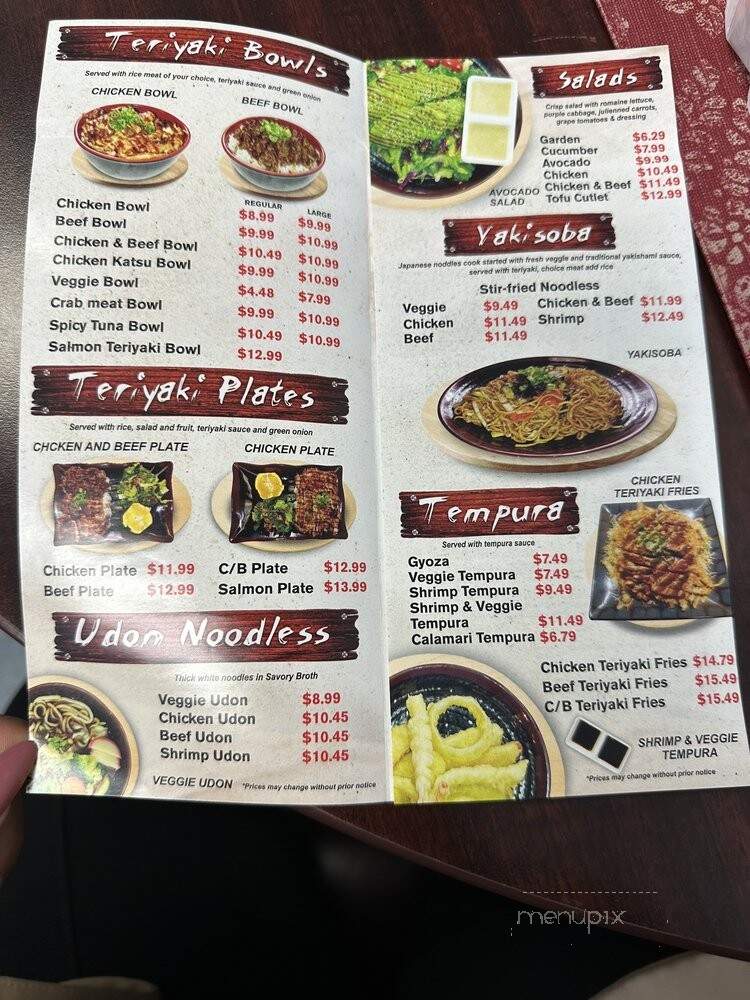 Teriyaki & Roll House - Lancaster, CA menu_pic