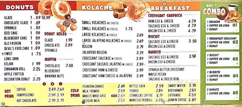 Honey Donuts - Odessa, TX menu_pic