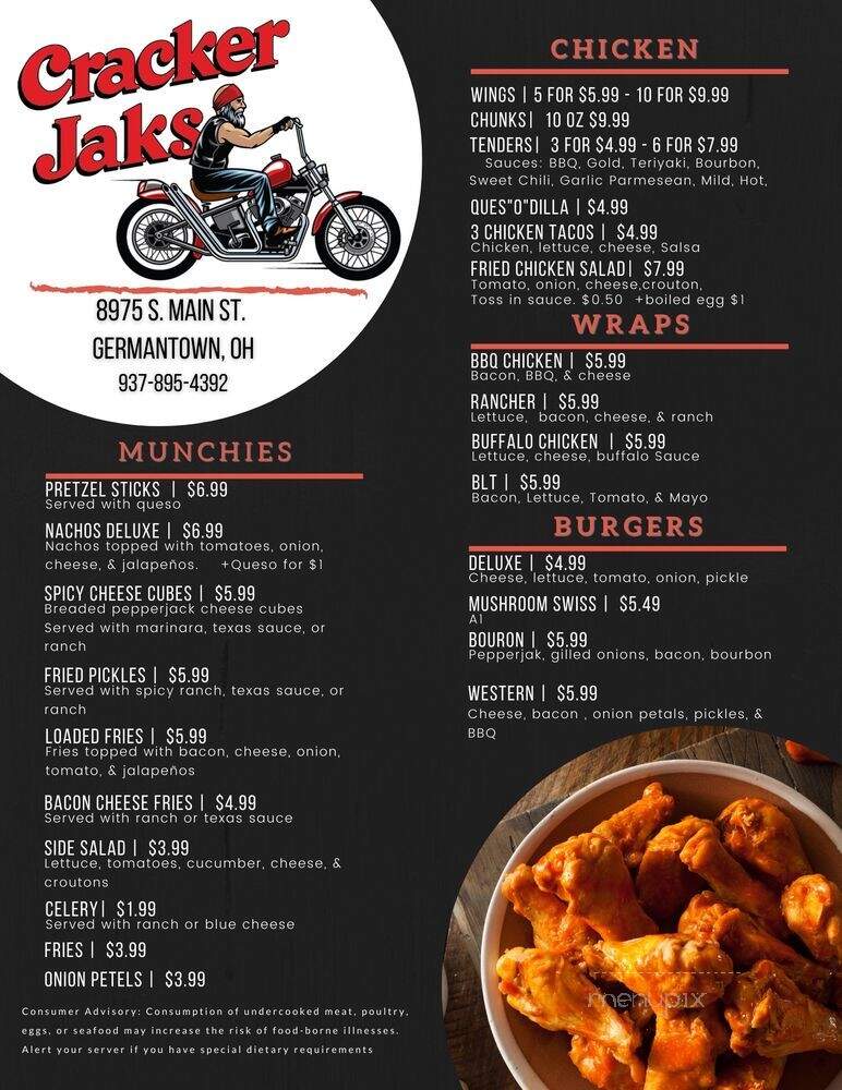 CrackerJaks Corner - Germantown, OH menu_pic