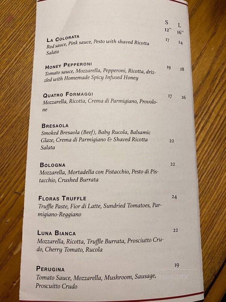 Flora's Pizza Cafe - Syosset, NY menu_pic