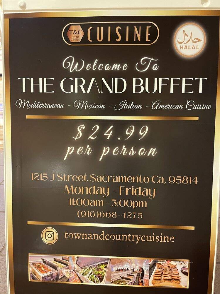 Town & Country Cuisine the Grand Buffet - Sacramento, CA menu_pic