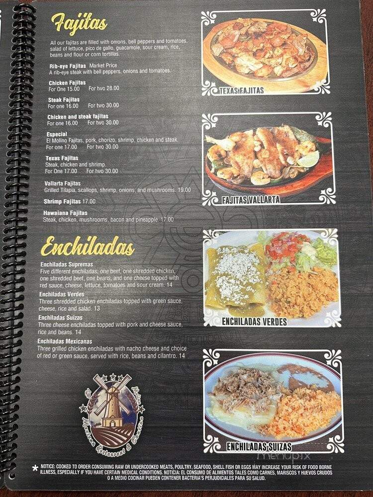 El Molino Mexican Resturant - Lafayette, IN menu_pic