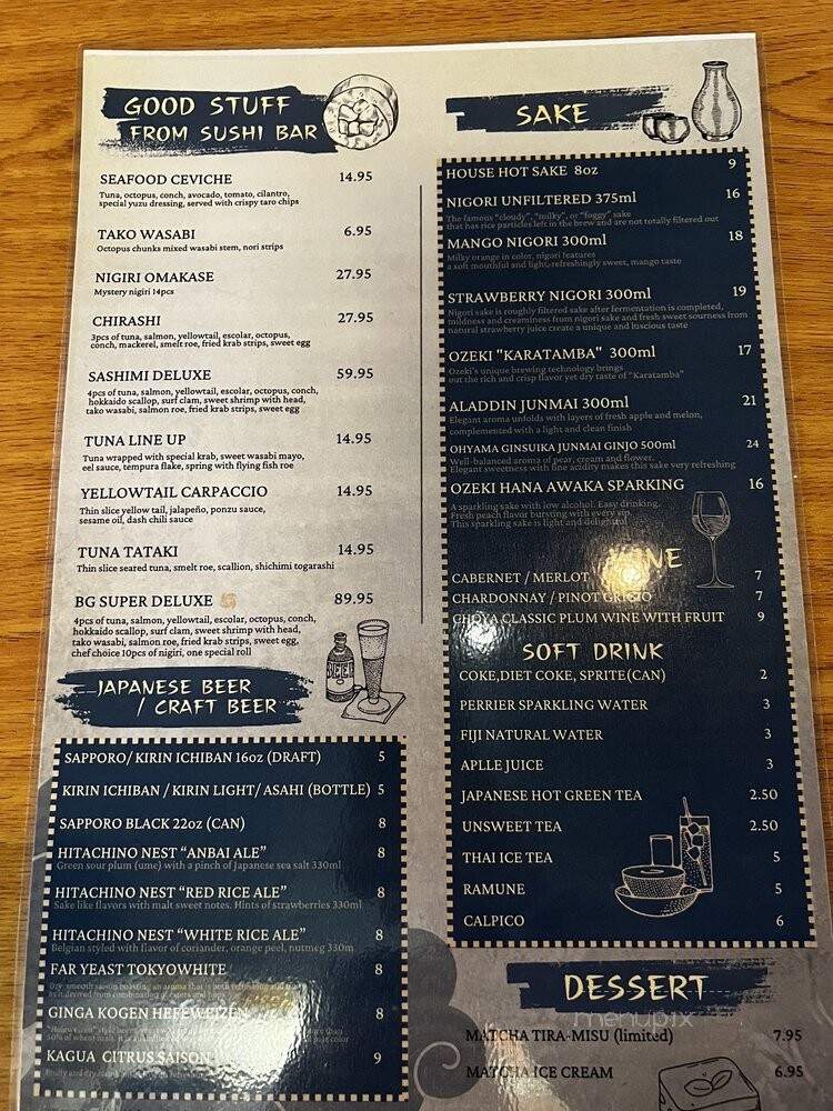 BG Robata - Clearwater, FL menu_pic