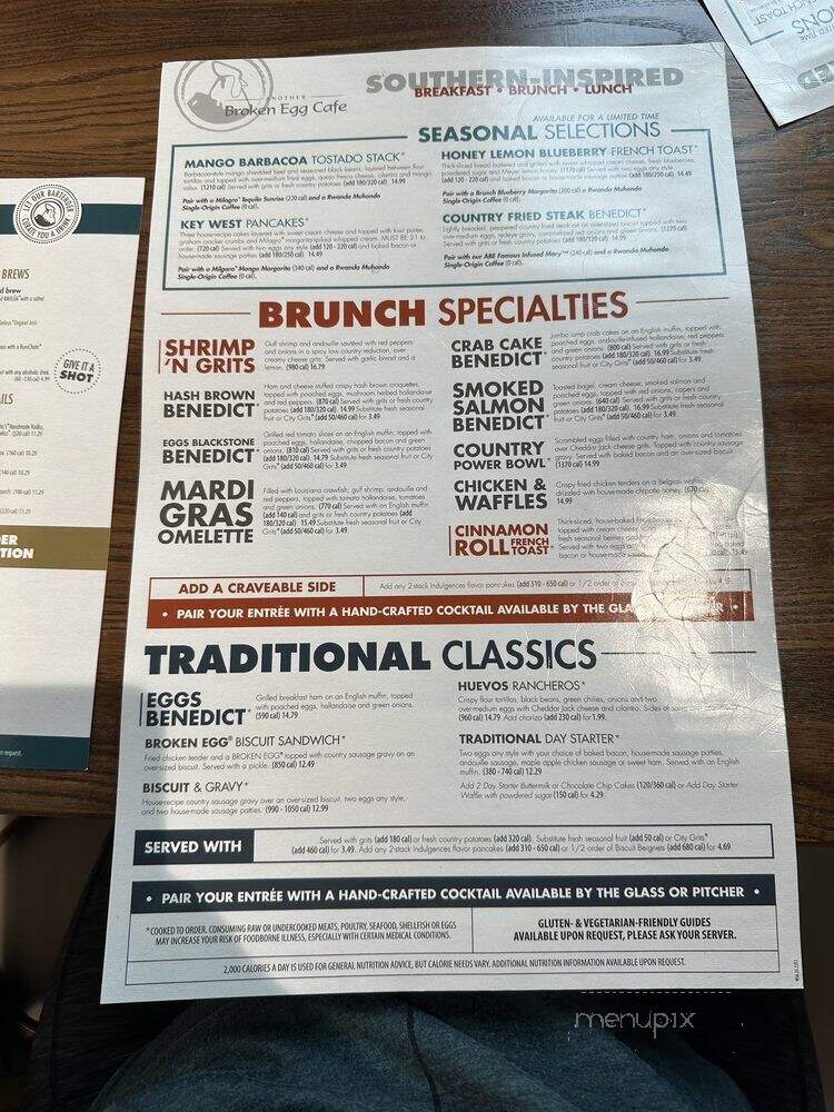 Another Broken Egg Cafe - Rock Hill, SC menu_pic