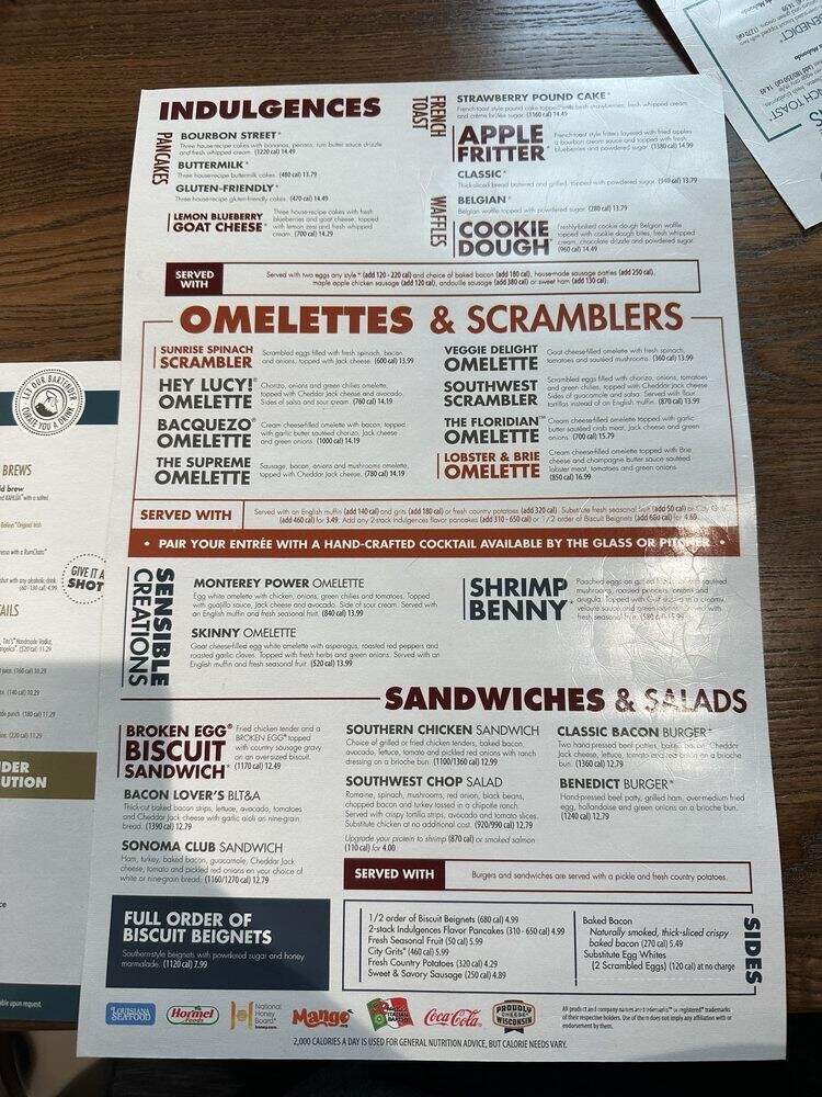 Another Broken Egg Cafe - Rock Hill, SC menu_pic