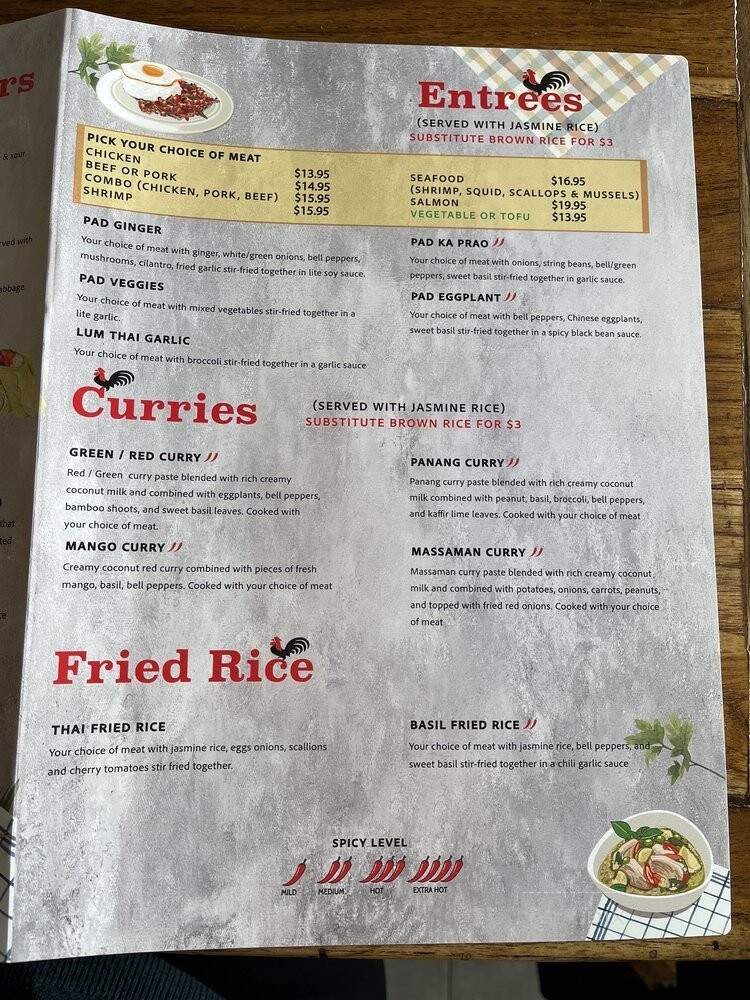 Lum Thai - Gaithersburg, MD menu_pic