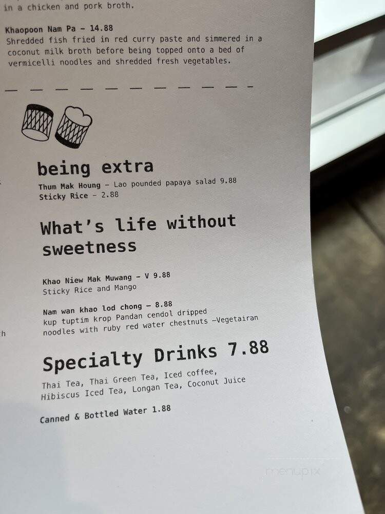 Yum Salut - Los Angeles, CA menu_pic
