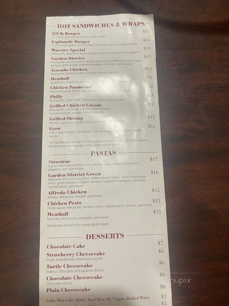 U Pizza - New Orleans, LA menu_pic