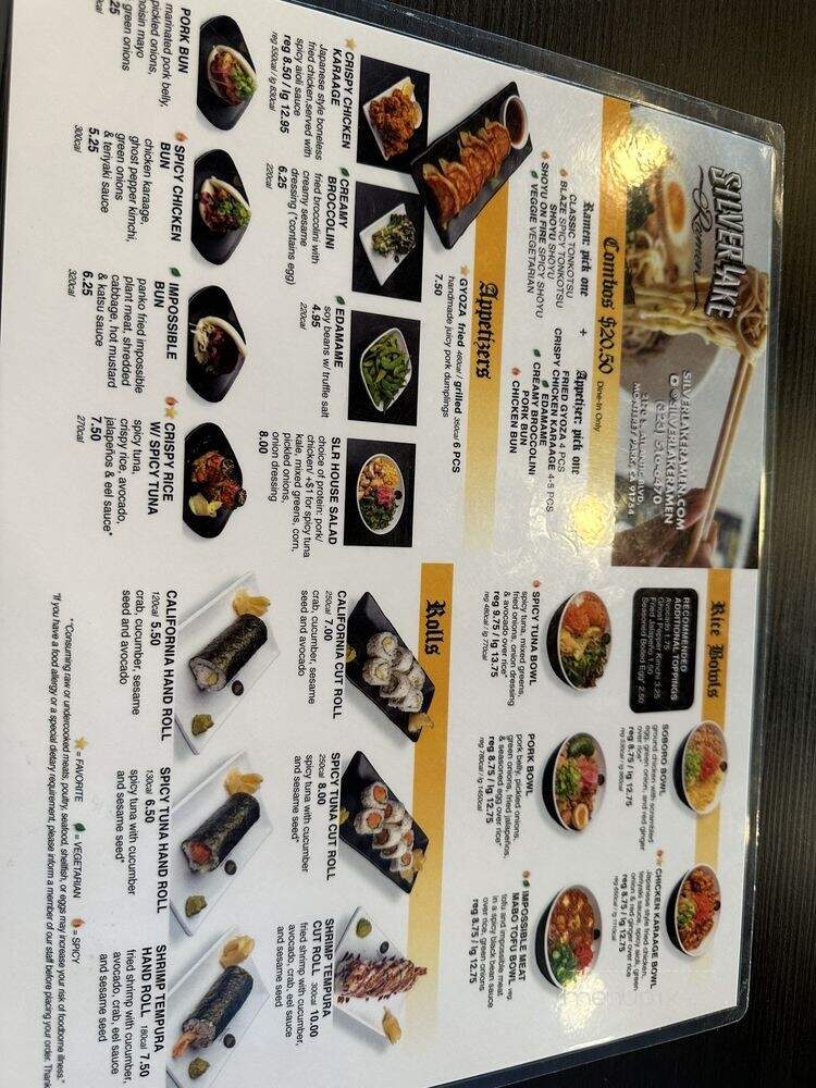 Silverlake Ramen - Monterey Park, CA menu_pic