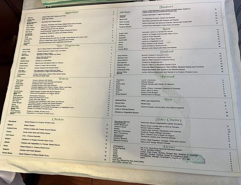 Mint Heights - Brooklyn, NY menu_pic