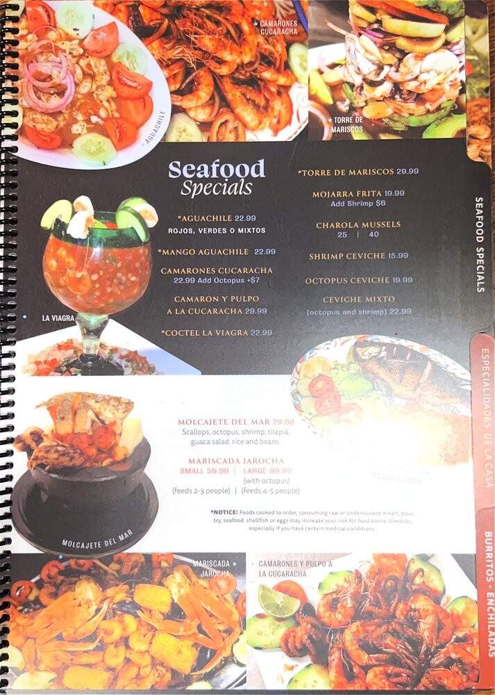 Plaza Mexico - Seekonk, MA menu_pic