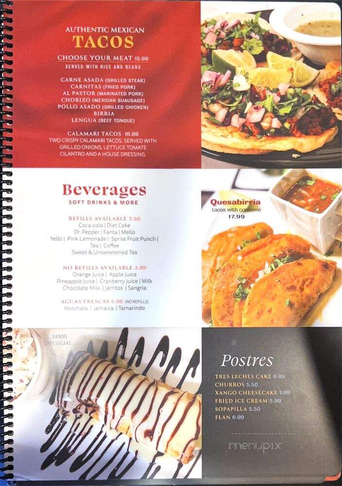 Plaza Mexico - Seekonk, MA menu_pic