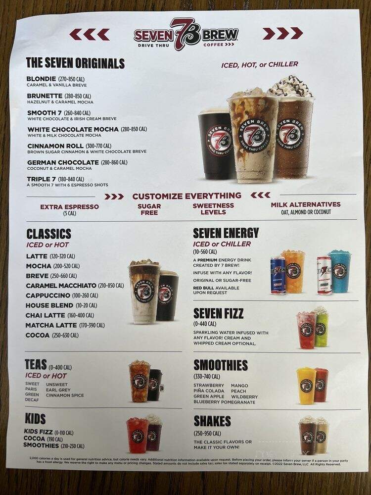 7 Brew Coffee - North Myrtle Beach, SC menu_pic