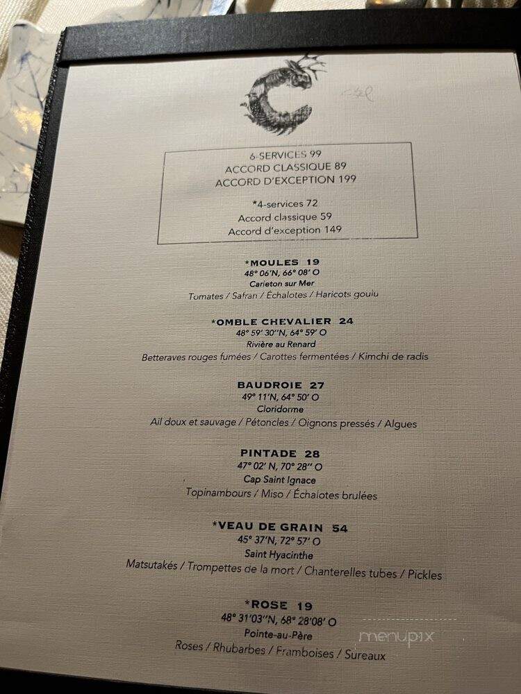 Le Clan - Quebec, QC menu_pic