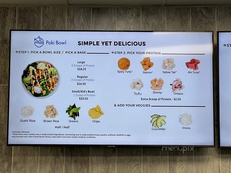 Poki Bowl - Wilmington, NC menu_pic