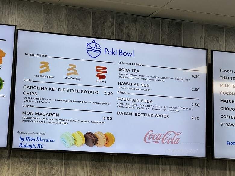 Poki Bowl - Wilmington, NC menu_pic