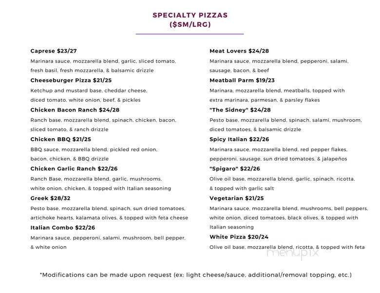 Kirk's Pizza - Honolulu, HI menu_pic