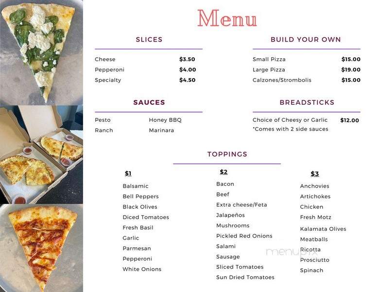 Kirk's Pizza - Honolulu, HI menu_pic