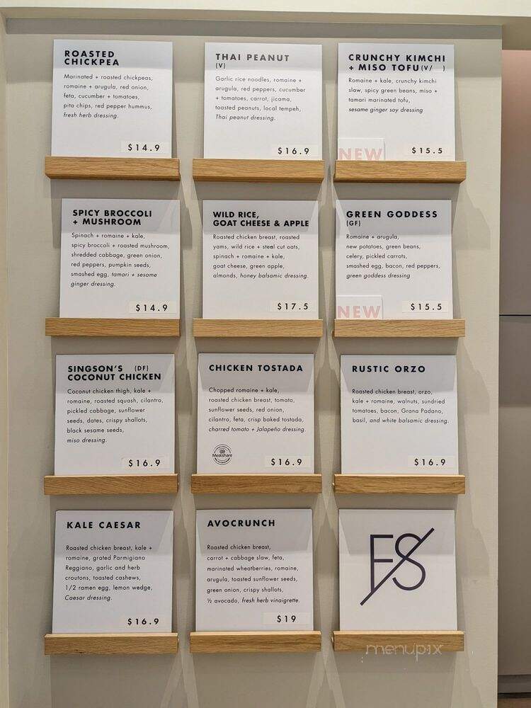 Field & Social - Vancouver, BC menu_pic