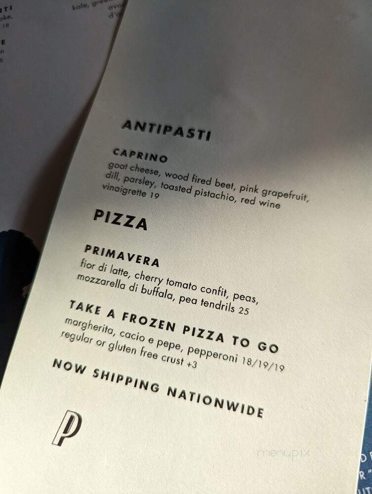 Pizzana - Los Angeles, CA menu_pic