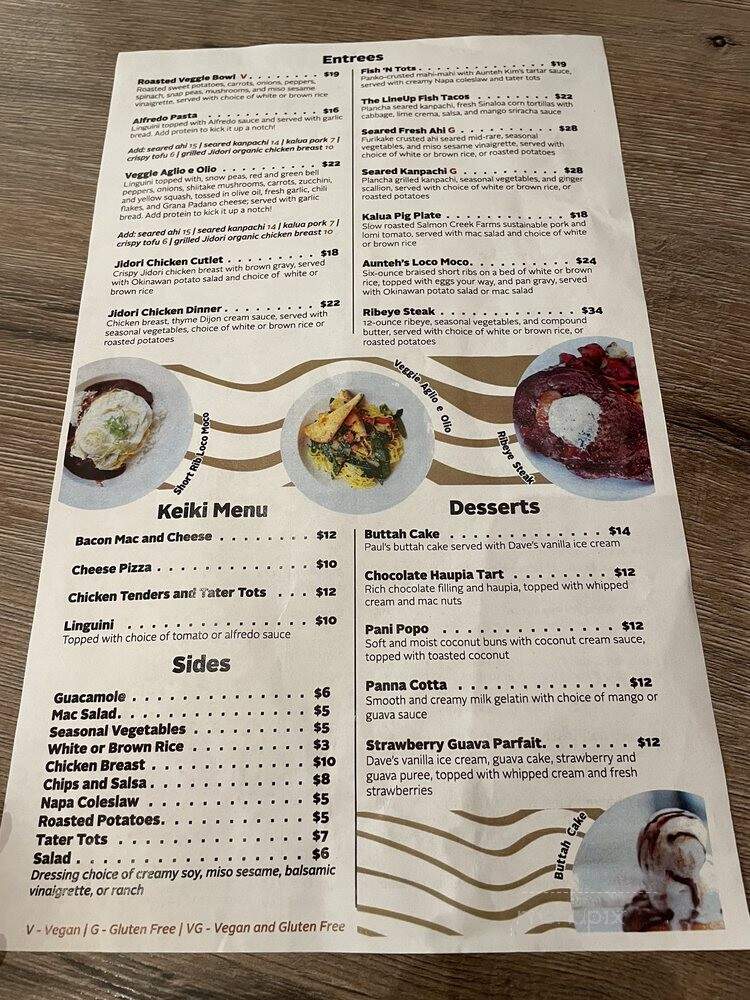 The LookOut Food & Drink - Ewa Beach, HI menu_pic