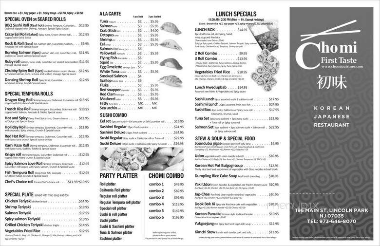 Chomi Cuisine - Lincoln Park, NJ