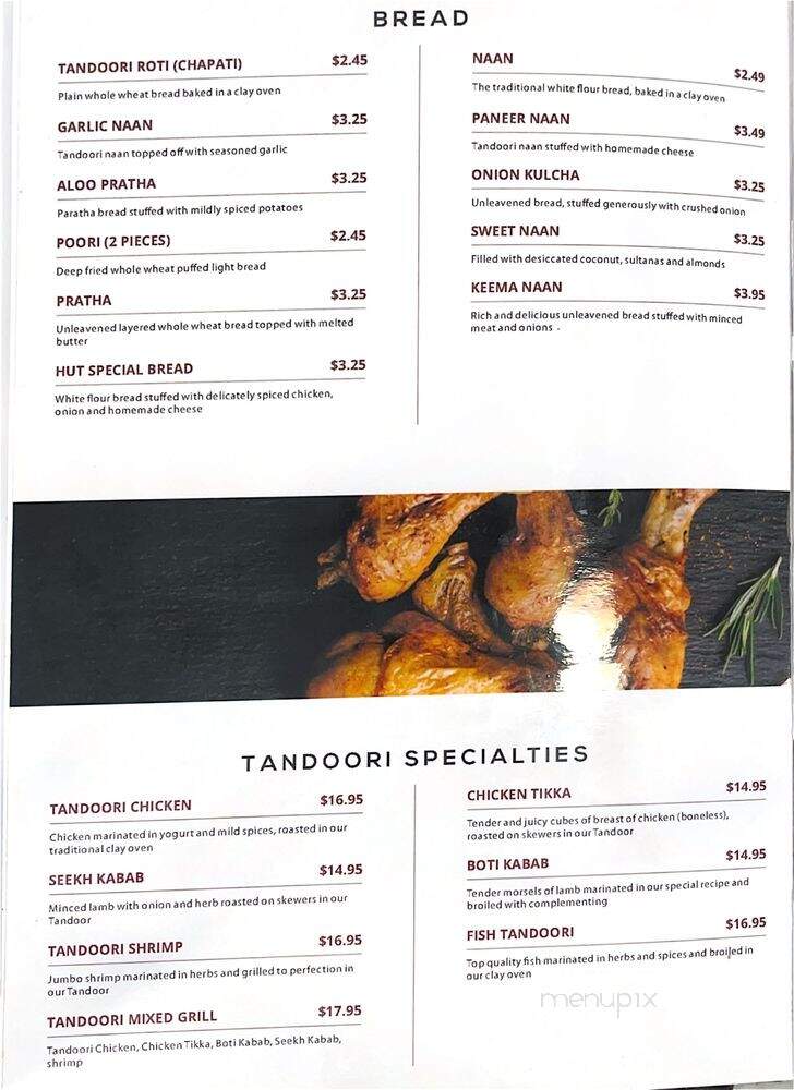 India Hut Restaurant - Indianapolis, IN menu_pic